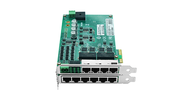 PCIe x4 Ten-port PoE+ Gigabit Vision Frame Grabber Card (Intel